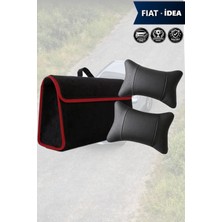 Automod Fiat Idea Uyumlu Spor Model Lüks Koltuk Yastığı Bagaj Çantası Siyah Renk