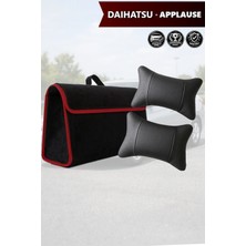 Automod Daihatsu Applause Uyumlu Koltuk Yastığı Bagaj Çantası Spor Model Lüks Siyah Renk