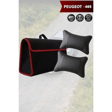 Automod Peugeot 405 Uyumlu Koltuk Yastığı Lüks Bagaj Çantası Spor Model Siyah Renk