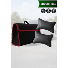 Automod Suzuki Sx4 Uyumlu Bagaj Çantası Lüks Koltuk Yastığı Spor Model Siyah Renk