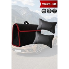 Automod Volvo 569 Uyumlu Lüks Koltuk Yastığı Spor Model Bagaj Çantası Siyah Renk