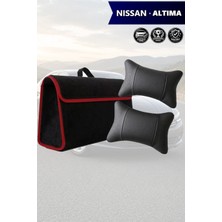 Automod Nissan Altima Uyumlu Spor Model Bagaj Çantası Koltuk Yastığı Lüks Siyah Renk