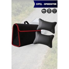Automod Opel Speedster Uyumlu Koltuk Yastığı Spor Model Lüks Bagaj Çantası Siyah Renk