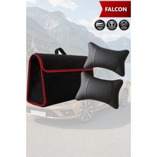 Automod Falcon Uyumlu Koltuk Yastığı Lüks Spor Model Bagaj Çantası Siyah Renk