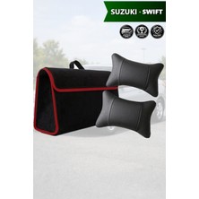 Automod Suzuki Swift Uyumlu Bagaj Çantası Lüks Spor Model Koltuk Yastığı Siyah Renk