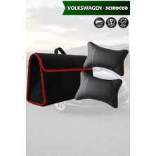 Automod Volkswagen Scirocco Uyumlu Koltuk Yastığı Bagaj Çantası Lüks Spor Model Siyah Renk