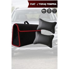 Automod Fiat  Tofas Tempra Uyumlu Spor Model Bagaj Çantası Koltuk Yastığı Lüks Siyah Renk