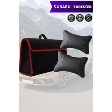 Automod Subaru Forester Uyumlu Bagaj Çantası Lüks Spor Model Koltuk Yastığı Siyah Renk
