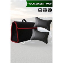 Automod Volkswagen Polo Uyumlu Lüks Spor Model Bagaj Çantası Koltuk Yastığı Siyah Renk