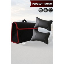 Automod Peugeot Expert Uyumlu Spor Model Koltuk Yastığı Lüks Bagaj Çantası Siyah Renk