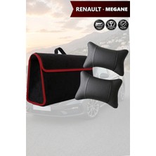 Automod Renault Megane Uyumlu Lüks Bagaj Çantası Koltuk Yastığı Spor Model Siyah Renk