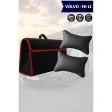 Automod Volvo Fh 12 Uyumlu Bagaj Çantası Lüks Spor Model Koltuk Yastığı Siyah Renk