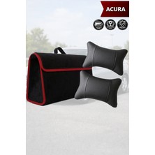Automod Acura Uyumlu Lüks Bagaj Çantası Koltuk Yastığı Spor Model Siyah Renk