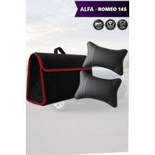 Automod Alfa Romeo 145 Uyumlu Bagaj Çantası Lüks Spor Model Koltuk Yastığı Siyah Renk
