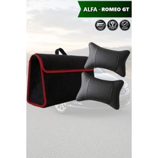 Automod Alfa Romeo Gt Uyumlu Lüks Koltuk Yastığı Spor Model Bagaj Çantası Siyah Renk