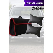 Automod Hyundai Genesis Uyumlu Spor Model Koltuk Yastığı Bagaj Çantası Lüks Siyah Renk