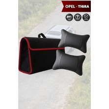 Automod Opel Tigra Uyumlu Lüks Spor Model Bagaj Çantası Koltuk Yastığı Siyah Renk
