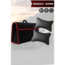 Automod Renault Alpine Uyumlu Spor Model Lüks Bagaj Çantası Koltuk Yastığı Siyah Renk