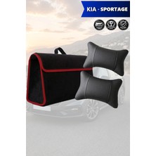 Automod Kia Sportage Uyumlu Bagaj Çantası Lüks Koltuk Yastığı Spor Model Siyah Renk