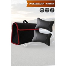 Automod Volkswagen Passat Uyumlu Lüks Koltuk Yastığı Spor Model Bagaj Çantası Siyah Renk