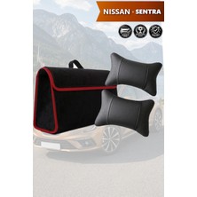 Automod Nissan Sentra Uyumlu Koltuk Yastığı Bagaj Çantası Spor Model Lüks Siyah Renk
