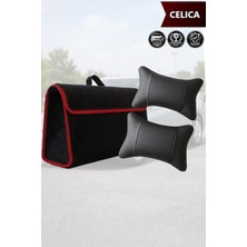Automod Celica Uyumlu Spor Model Bagaj Çantası Koltuk Yastığı Lüks Siyah Renk