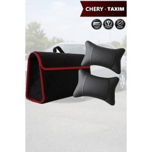 Automod Chery Taxim Uyumlu Bagaj Çantası Lüks Koltuk Yastığı Spor Model Siyah Renk