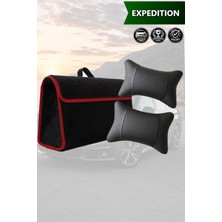 Automod Expedition Uyumlu Spor Model Lüks Koltuk Yastığı Bagaj Çantası Siyah Renk