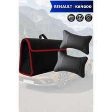 Automod Renault Kangoo Uyumlu Spor Model Lüks Koltuk Yastığı Bagaj Çantası Siyah Renk