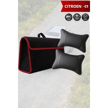 Automod Citroen C1 Uyumlu Lüks Bagaj Çantası Spor Model Koltuk Yastığı Siyah Renk