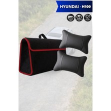 Automod Hyundai H100 Uyumlu Lüks Spor Model Koltuk Yastığı Bagaj Çantası Siyah Renk