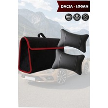 Automod Dacia Logan Uyumlu Bagaj Çantası Spor Model Lüks Koltuk Yastığı Siyah Renk