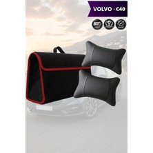 Automod Volvo C40 Uyumlu Koltuk Yastığı Spor Model Lüks Bagaj Çantası Siyah Renk