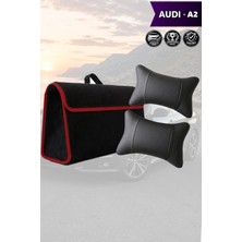 Automod Audi A2 Uyumlu Koltuk Yastığı Bagaj Çantası Spor Model Lüks Siyah Renk