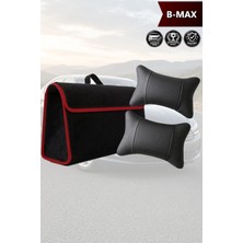Automod Bmax Uyumlu Bagaj Çantası Lüks Koltuk Yastığı Spor Model Siyah Renk