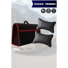 Automod Nissan Primera Uyumlu Spor Model Lüks Bagaj Çantası Koltuk Yastığı Siyah Renk