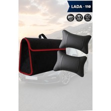 Automod Lada 110 Uyumlu Bagaj Çantası Koltuk Yastığı Spor Model Lüks Siyah Renk