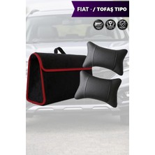 Automod Fiat  Tofas Tipo Uyumlu Koltuk Yastığı Bagaj Çantası Spor Model Lüks Siyah Renk