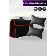Automod Volkswagen Jetta Uyumlu Spor Model Lüks Koltuk Yastığı Bagaj Çantası Siyah Renk