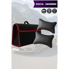 Automod Dacia Sandero Uyumlu Bagaj Çantası Spor Model Lüks Koltuk Yastığı Siyah Renk