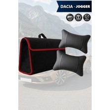 Automod Dacia Jogger Uyumlu Lüks Bagaj Çantası Spor Model Koltuk Yastığı Siyah Renk