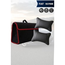 Automod Fiat Ulysse Uyumlu Spor Model Koltuk Yastığı Bagaj Çantası Lüks Siyah Renk