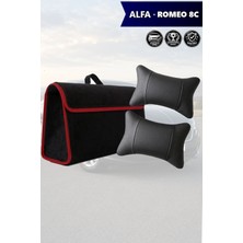 Automod Alfa Romeo 8c Uyumlu Lüks Koltuk Yastığı Spor Model Bagaj Çantası Siyah Renk