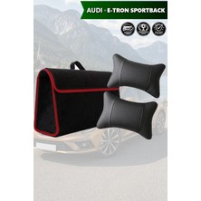 Automod Audi Etron Sportback Uyumlu Bagaj Çantası Spor Model Koltuk Yastığı Lüks Siyah Renk