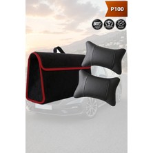 Automod P100 Uyumlu Spor Model Lüks Bagaj Çantası Koltuk Yastığı Siyah Renk