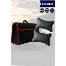 Automod Connect Uyumlu Spor Model Koltuk Yastığı Lüks Bagaj Çantası Siyah Renk