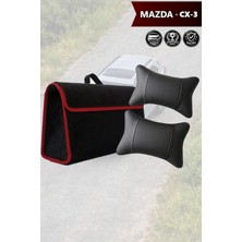 Automod Mazda Cx3 Uyumlu Koltuk Yastığı Lüks Spor Model Bagaj Çantası Siyah Renk
