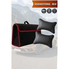 Automod Ssangyong Xlv Uyumlu Lüks Bagaj Çantası Koltuk Yastığı Spor Model Siyah Renk