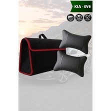 Automod Kia Ev6 Uyumlu Koltuk Yastığı Bagaj Çantası Lüks Spor Model Siyah Renk