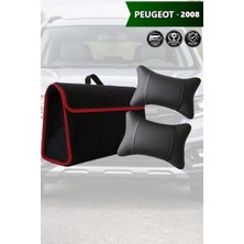 Automod Peugeot 2008 Uyumlu Bagaj Çantası Koltuk Yastığı Lüks Spor Model Siyah Renk